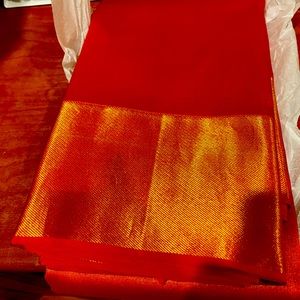 Kanchipuram good time zari pure silk saree